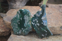 Polished One Side Polished Emerald Mtorolite Plates  x 4 From Zimbabwe - Toprock Gemstones and Minerals 