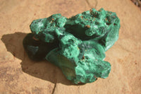 Natural Chatoyant Silky Malachite Specimens  x 4 From Kasompe, Congo