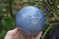 Polished Blue Lazulite Spheres  x 2 From Madagascar - Toprock Gemstones and Minerals 