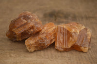 Natural Honey Aragonite Etched & Cobbed Pieces  x 35 From Namibia