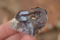 Natural Window Amethyst Quartz Crystals  x 12 From Chiredzi, Zimbabwe - Toprock Gemstones and Minerals 