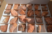 Natural New Sunset Orange Calcite Specimens  x 24 From Spitzkop, Namibia