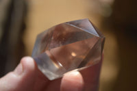 Polished Wispy Phantom Smokey Quartz Points x 12 From Madagascar