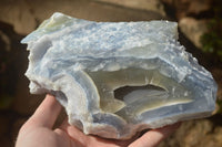 Natural Etched Blue Chalcedony Specimen x 1 From Nsanje, Malawi