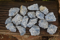 Natural New Sky Blue Calcite Specimens  x 24 From Spitzkop, Namibia