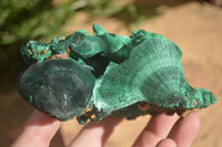 Natural Chatoyant Silky Malachite Specimens  x 4 From Kasompe, Congo