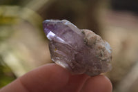 Natural Window Amethyst Quartz Crystals  x 12 From Chiredzi, Zimbabwe - Toprock Gemstones and Minerals 