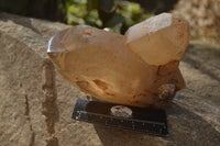 Polished Double Terminated Smokey Quartz Crystals  x 2 From Southern Africa