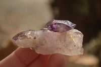 Natural Window Amethyst Quartz Crystals  x 12 From Chiredzi, Zimbabwe - Toprock Gemstones and Minerals 