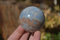 Polished Blue Spotted Spinel Quartz Spheres x 6 From Madagascar