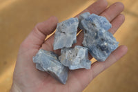 Natural New Sky Blue Calcite Specimens  x 24 From Spitzkop, Namibia