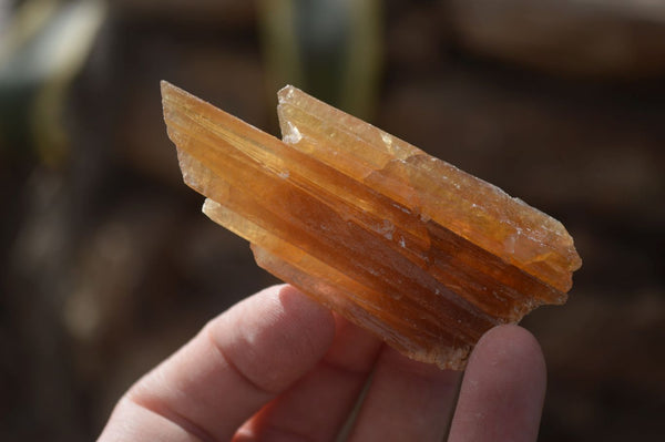 Natural Honey Aragonite Etched & Cobbed Pieces  x 35 From Namibia