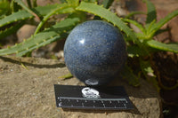 Polished Blue Lazulite Spheres  x 2 From Madagascar