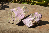 Natural Selected Stichtite & Green Serpentine (Atlantisite) Cobbed Specimens  x 12 From Barberton, South Africa - TopRock