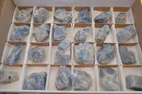 Natural New Sky Blue Calcite Specimens  x 24 From Spitzkop, Namibia