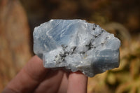 Natural Small Cobbed New Sky Blue Calcite Specimens  x 35 From Spitzkop, Namibia