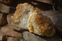 Natural Limonite Quartz Clusters x 2 From Solwezi, Zambia