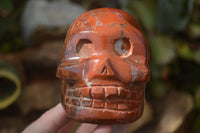 Polished Red Jasper Skull Carving  x 1 From Madagascar - Toprock Gemstones and Minerals 