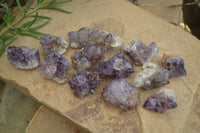 Natural Rare Dark Purple Spirit Amethyst Clusters  x 24 From Boekenhouthoek, South Africa - Toprock Gemstones and Minerals 