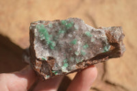 Natural Rare Ball Malachite On Drusy Quartz & Dolomite Matrix  x 3 From Likasi, Congo - Toprock Gemstones and Minerals 