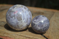 Polished Purple Lepidolite Spheres  x 6 From Madagascar - Toprock Gemstones and Minerals 