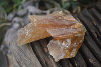 Natural Honey Aragonite Etched & Cobbed Pieces  x 35 From Namibia