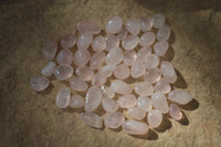 Polished Mini Craft Rose Quartz Tumble Stones - Sold per 500 g - From Namibia