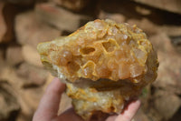 Natural Limonite Quartz Clusters x 2 From Solwezi, Zambia