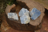 Natural New Sky Blue Calcite Specimens  x 24 From Spitzkop, Namibia