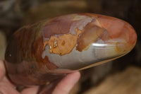 Polished Polychrome Jasper Standing Free Forms  x 2 From Marovato, Madagascar