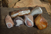 Polished River Agate Nodules  x 6 From Zimbabwe