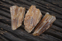 Natural Honey Aragonite Etched & Cobbed Pieces  x 35 From Namibia