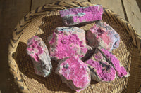 Natural Pink Salrose Cobaltion Dolomite Specimens  x 6 From Kakanda, Congo