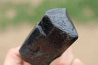 Natural Large Affordable Alluvial Black Tourmaline Crystals x 12 From Zimbabwe - TopRock