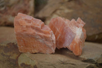 Natural New Sunset Orange Calcite Specimens  x 24 From Spitzkop, Namibia