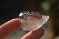 Natural Window Amethyst Quartz Crystals  x 12 From Chiredzi, Zimbabwe - Toprock Gemstones and Minerals 