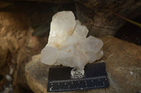 Natural "Cathedral Window" Candle Quartz Formations  x 3 From Madagascar