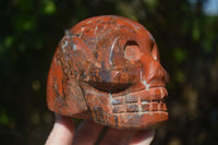 Polished Red Jasper Skull Carving  x 1 From Madagascar - Toprock Gemstones and Minerals 