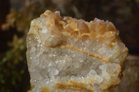 Natural Limonite Quartz Clusters x 2 From Solwezi, Zambia