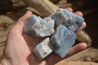 Natural New Sky Blue Calcite Specimens  x 24 From Spitzkop, Namibia