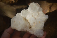 Natural "Cathedral Window" Candle Quartz Formations  x 3 From Madagascar