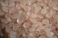 Polished Mini Craft Rose Quartz Tumble Stones - Sold per 500 g - From Namibia