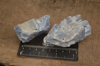 Natural New Sky Blue Calcite Specimens  x 24 From Spitzkop, Namibia