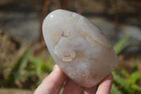 Polished Mixed Agate Standing Free Forms x 6 From Madagascar