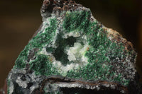 Natural Rare Ball Malachite On Drusy Quartz & Dolomite Matrix  x 3 From Likasi, Congo - Toprock Gemstones and Minerals 