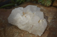 Natural "Cathedral Window" Candle Quartz Formations  x 3 From Madagascar