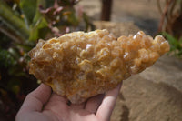 Natural Limonite Quartz Clusters x 2 From Solwezi, Zambia