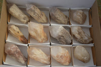 Natural Highly Selected Candle Quartz Crystals  x 12 From Madagascar - Toprock Gemstones and Minerals 