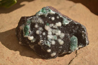 Natural Rare Ball Malachite On Drusy Quartz & Dolomite Matrix  x 3 From Likasi, Congo - Toprock Gemstones and Minerals 