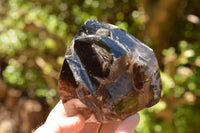 Polished Large Smokey Amethyst Window Quartz Crystals x 2 From Akansobe, Madagascar - TopRock